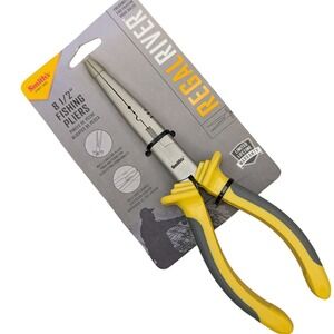 Smith's Regal River Fishing Pliers 51290 Yellow Grey 8.5 Inch Multi-Function